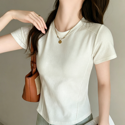 【ショルダーラインの魚の骨が痩せて見える】アンダーTシャツブラウスブラウスブラウスブラウスブラウスブラウス夏